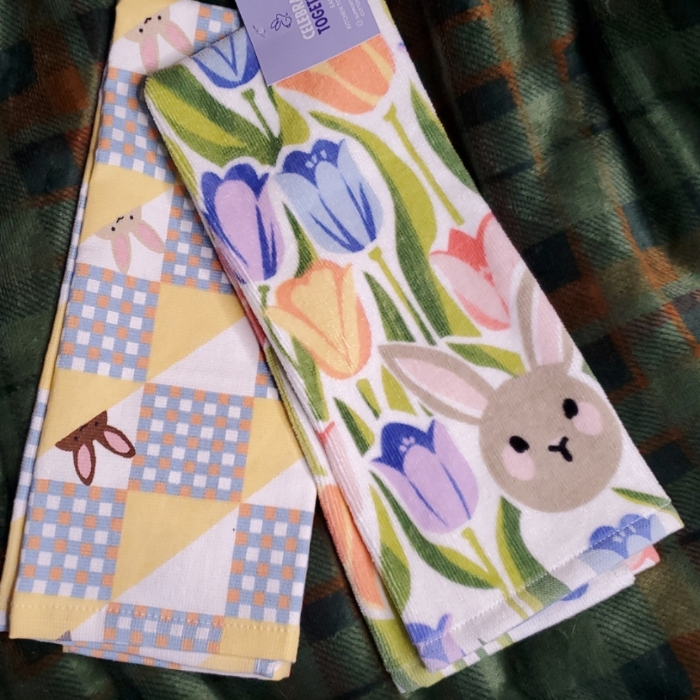 Floral Bunny‎ Kitchen Towel